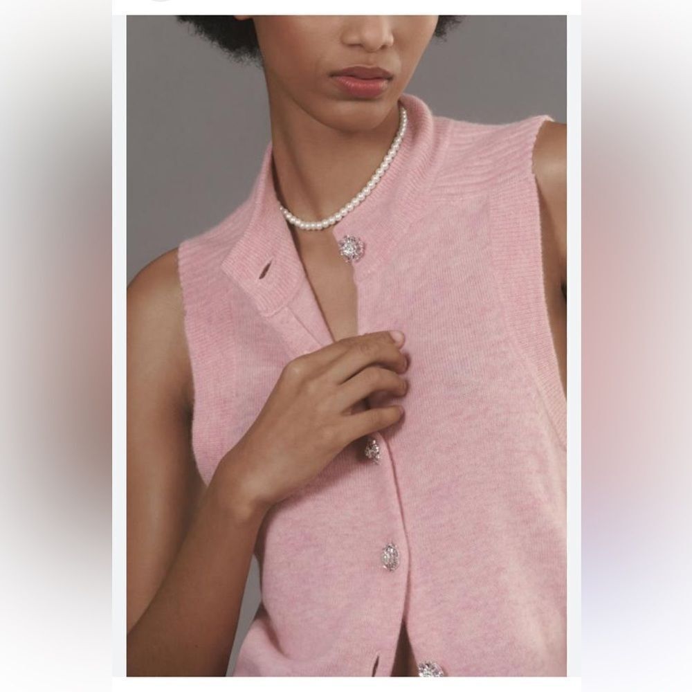 By Anthropologie Maeve Buttondown Sweater Vest